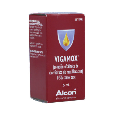 VIGAMOX 0.5% SOLUCION OFTALMICA X 5 ML