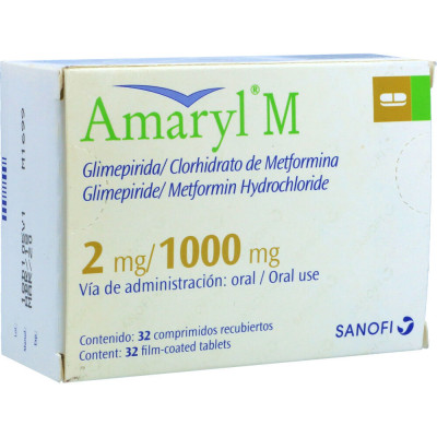 AMARYL M 2/1000 MGS X 32 COMPRIMIDOS