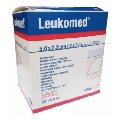LEUKOMED (5.0X7.2CM) X 50 GASAS PRECORTADAS