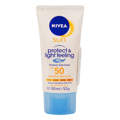 NIVEA SUN PROTECT & LIGHT FEELING FACIAL FPS 50 X 50 ML
