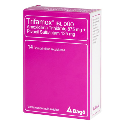 TRIFAMOX IBL-DUO 875/125 MGS X 14 COMPRIMIDOS