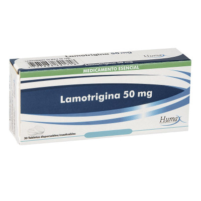 LAMOTRIGINA 50 MGS X 30 TABLETAS - HUMAX