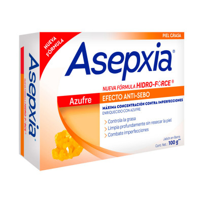 ASEPXIA JABON AZUFRE X 100 GRS