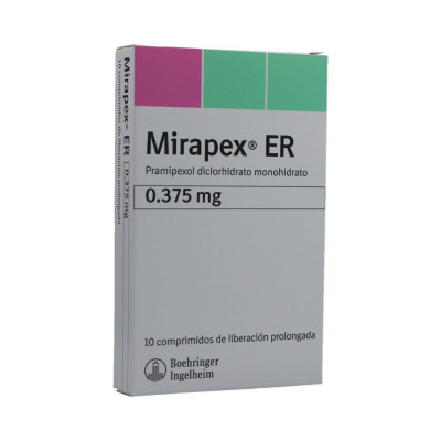 MIRAPEX ER 0.375 MGS X 10 COMPRIMIDOS DE LIBERACION PROLONGADA