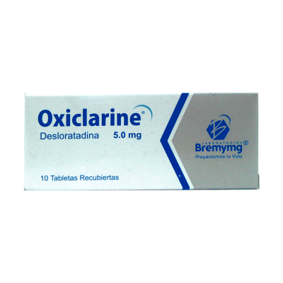 OXICLARINE 5 MGS X 10 TABLETAS