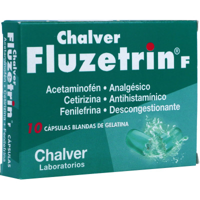FLUZETRIN-F X 10 TABLETAS
