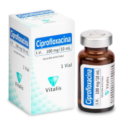 CIPROFLOXACINO 100 MGS AMPOLLA X 1 UNIDAD - VITALIS