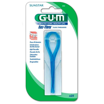 GUM ENHEBRADORES DEL HILO DENTAL X 25 UNIDADES