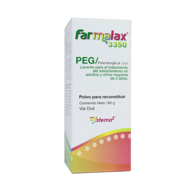 FARMALAX PEG 3350 POLVO PARA RECONSTITUIR X 160 GRS