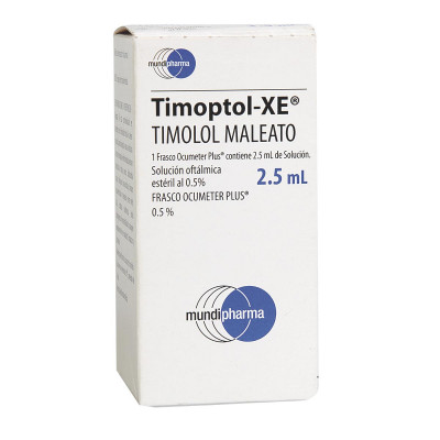 TIMOPTOL XE 0.5 % GOTAS OFTALMICAS X 2.5 ML