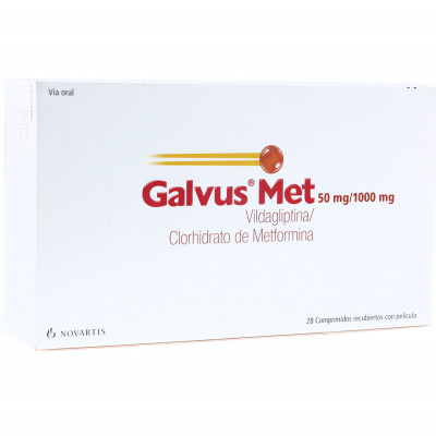 GALVUS MET 50/1000 MGS X 28 COMPRIMIDOS RECUBIERTOS