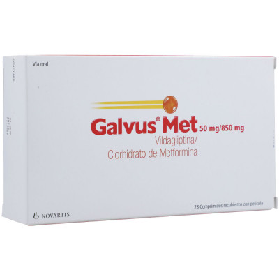 GALVUS MET 50/850 MGS X 28 COMPRIMIDOS RECUBIERTOS
