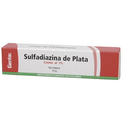 SULFADIAZINA DE PLATA 1% CREMA TOPICA X 15 GRS - GF