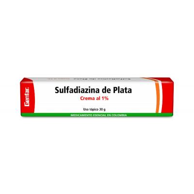 SULFADIAZINA DE PLATA 1% CREMA TOPICA X 30 GRS - GF