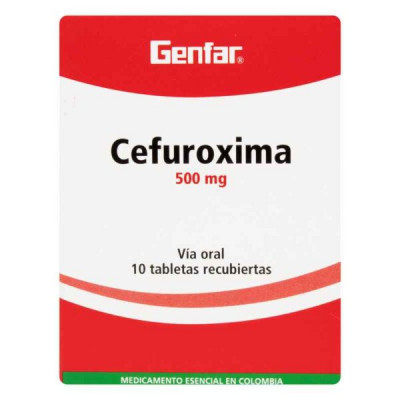 CEFUROXIMA 500 MGS X 10 TABLETAS - GF
