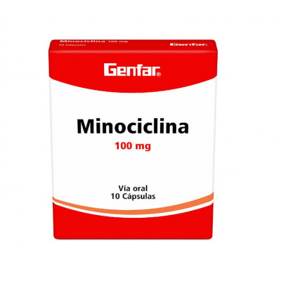 MINOCICLINA 100 MGS X 10 CAPSULAS - GF