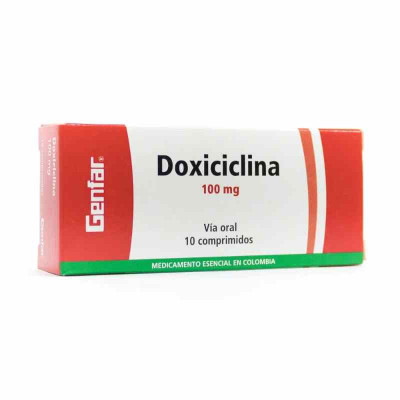 DOXICICLINA 100 MGS X 10 COMPRIMIDOS - GF