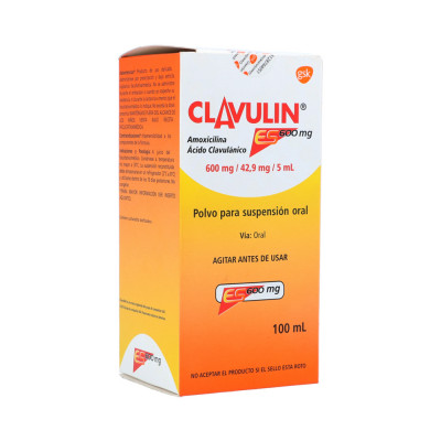CLAVULIN-ES 600 MGS SUSPENSION X 100 ML