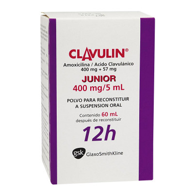 CLAVULIN-JR 400 MGS SUSPENSION X 60 ML