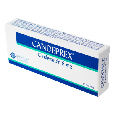 CANDEPREX 8 MGS X 30 TABLETAS **