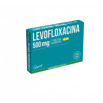 LEVOFLOXACINA 500 MGS X 7 TABLETAS RECUBIERTAS - LAPROFF