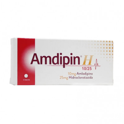 AMDIPIN-H 10/25 MGS X 10 TABLETAS
