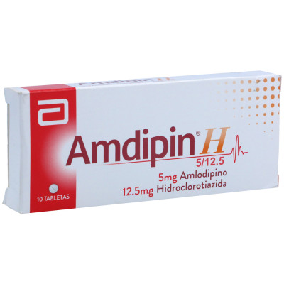 AMDIPIN-H 5/12.5 MGS X 10 TABLETAS