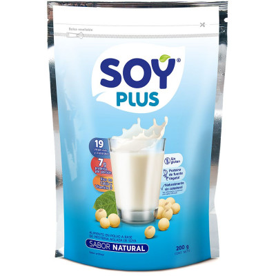 SOY PLUS NATURAL POLVO X 200 GRS