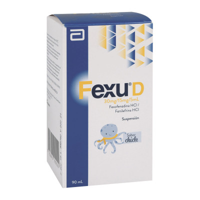 FEXU D 30/15MGS SUPENSION ORAL X 90 ML - CHICLE