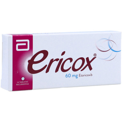 ERICOX 60 MGS X 14 TABLETAS