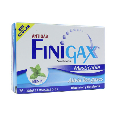 FINIGAX MASTICABLE MENTA S/AZUCAR X 36 TABLETAS