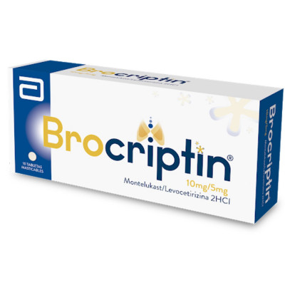 BROCRIPTIN 10/5 MGS X 10 TABLETAS MASTICABLES