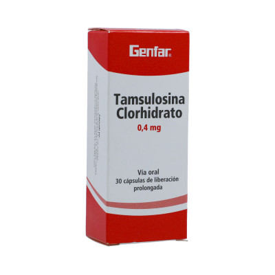 TAMSULOSINA 0.4 MGS X 30 CAPSULAS DE LIBERACION PROLONGADA - GF