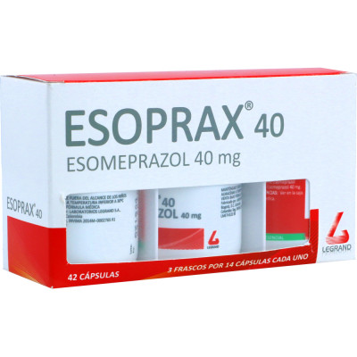 ESOPRAX 40 MGS X 42 CAPSULAS (3 FCOS X 14 CAPS C/U)