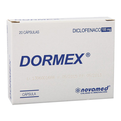 DORMEX 100 MGS X 20 CAPSULAS **