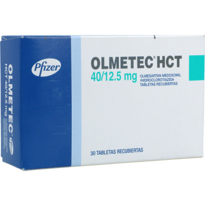 OLMETEC HCT 40/12.5 MGS X 30 TABLETAS