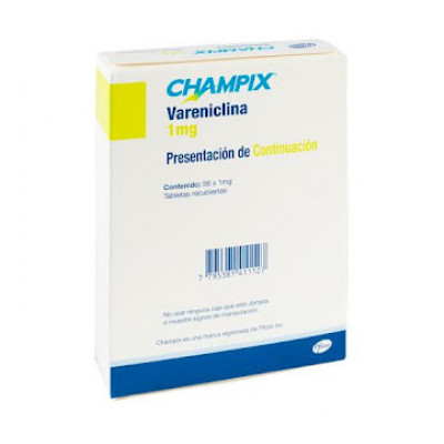 CHAMPIX 1 MG X 56 TABLETAS (CONTINUACION DEL TRATAMIENTO)