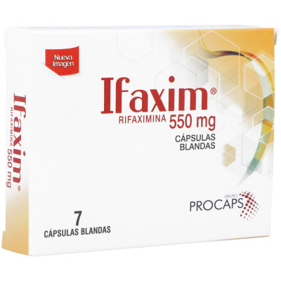 IFAXIM 550 MGS X 7 CAPSULAS BLANDAS