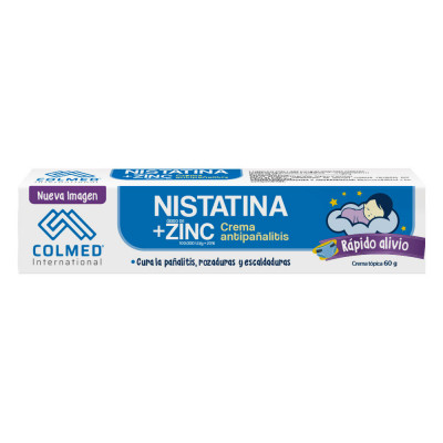 NISTATINA + ZINC CREMA ANTIPAÑALITIS X 60 GRS