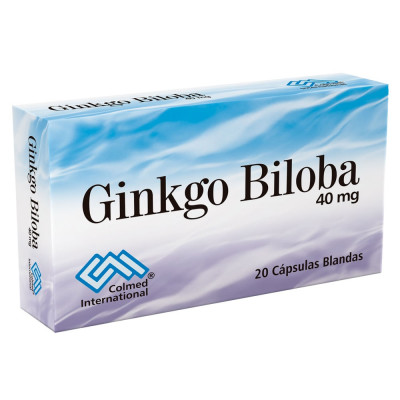 GINKGO BILOBA 40 MGS X 20 CAPSULAS BLANDAS - COLMED **