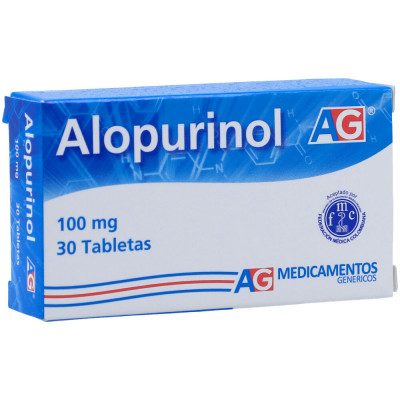 ALOPURINOL 100 MGS X 30 TABLETAS - AG
