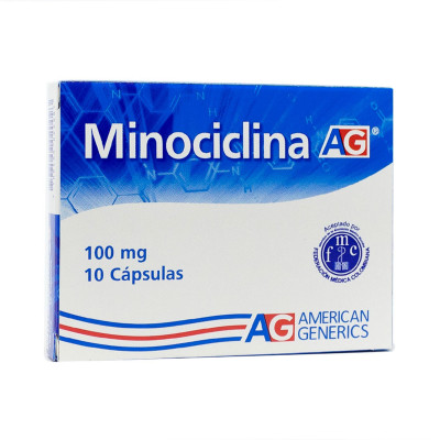 MINOCICLINA 100 MGS X 10 CAPSULAS - AG