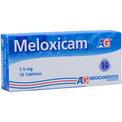 MELOXICAM 7.5 MGS X 10 TABLETAS - AG