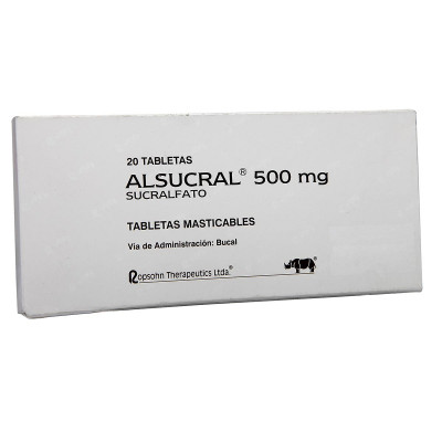 ALSUCRAL 500 MGS X 20 TABLETAS MASTICABLES