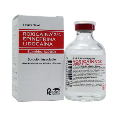 ROXICAINA 2% LIQUIDA CON EPINEFRINA X 50 ML