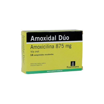 AMOXIDAL DUO 875 MGS X 14 COMPRIMIDOS RECUBIERTOS