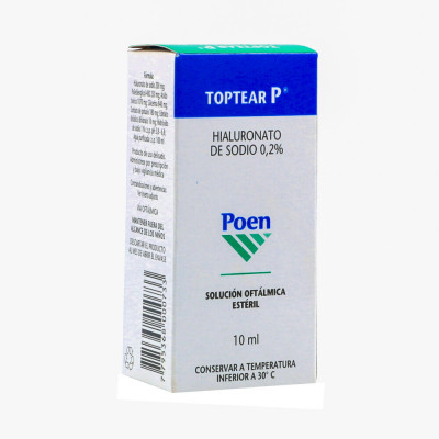 TOPTEAR P 2% SOLUCION OFTALMICA X 10 ML