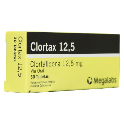 CLORTAX 12.5 MGS X 30 TABLETAS