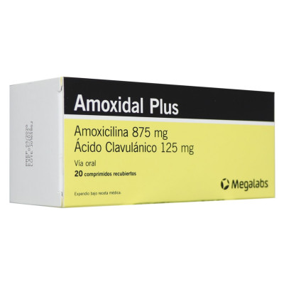 AMOXIDAL PLUS 875/125 MGS X 20 COMPRIMIDOS RECUBIERTOS