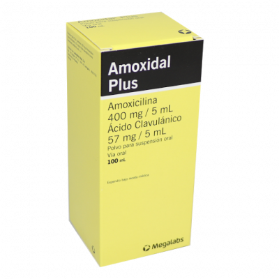AMOXIDAL PLUS 400/57 MGS SUSPENSION ORAL X 100 ML
